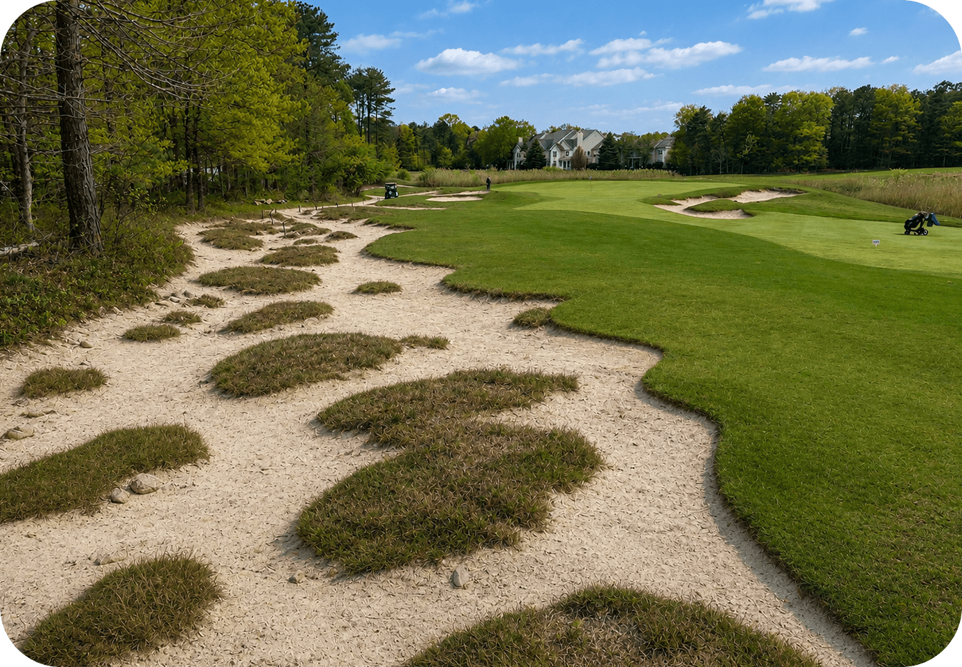 Pinehurst-Style Waste Bunker