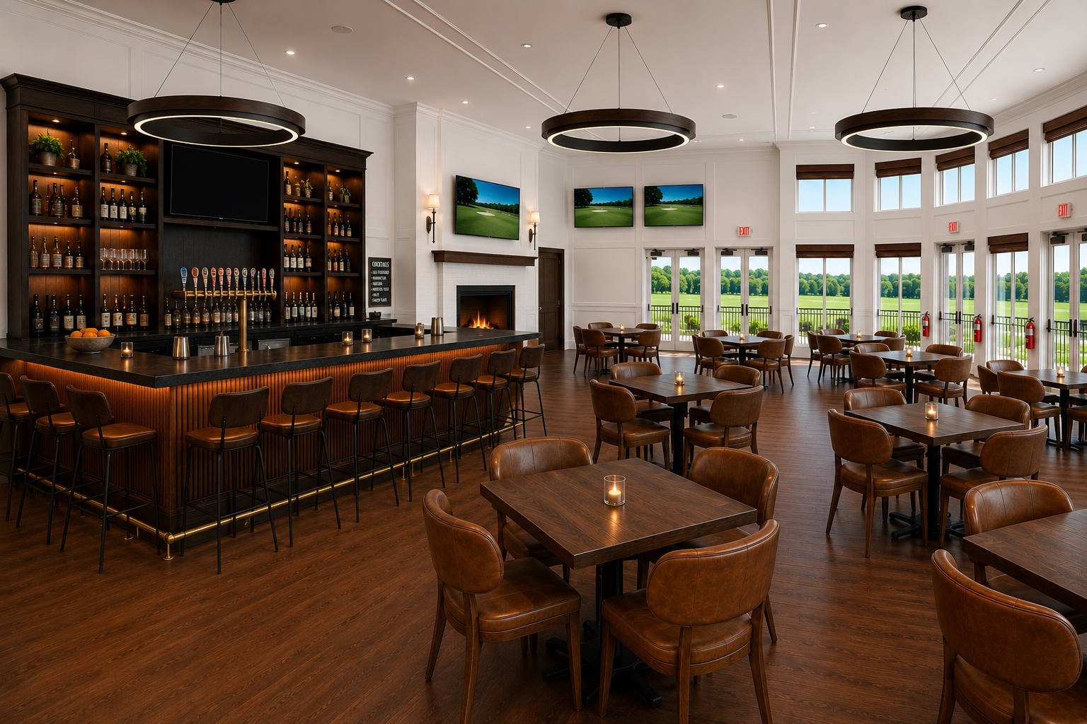Pine Ridge clubhouse dining room