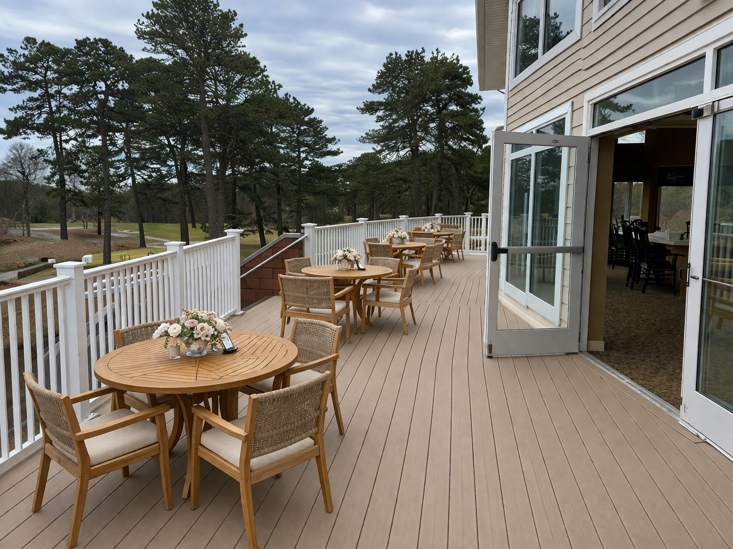 Pine Ridge outdoor dining deck