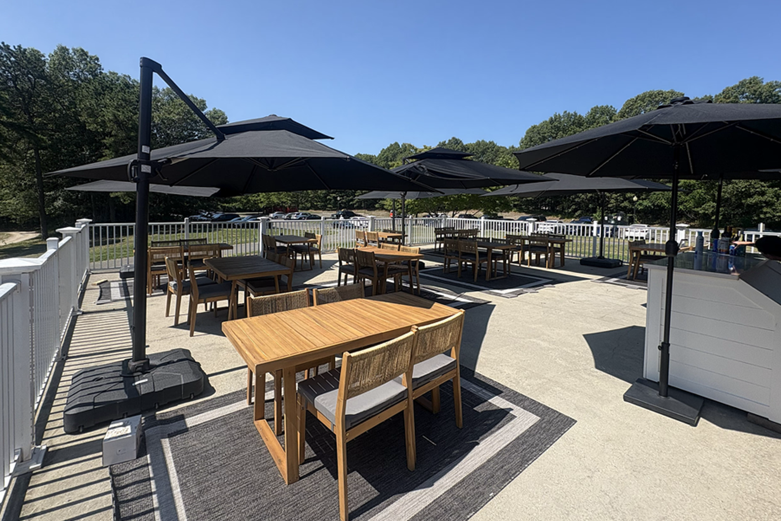 Pine Ridge outdoor dining deck
